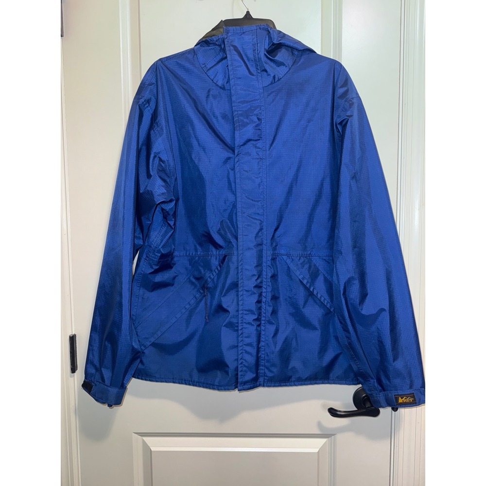 REI Gore-Tex Jacket Men M Blue Excellent Vintage Rain Shell Gorpcore USA Made